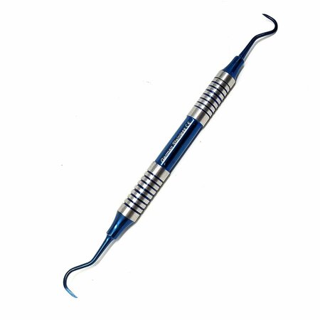 A2Z SCILAB Hollow Handle Sickle Scaler H6/H7 Blue Titanium Double Ended Stainless Steel Dental Tool A2Z-ZR933